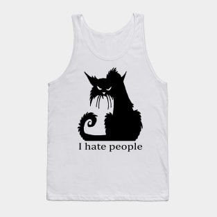 Cat I Hate People Tank Top